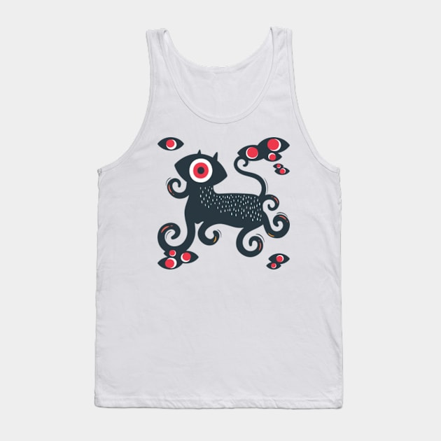 One Eye Monster Tank Top by Nozumi